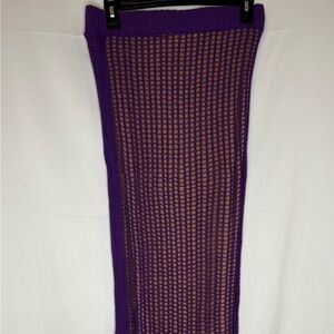 JLUXLABEL Purple Mesh Skirt and Top
